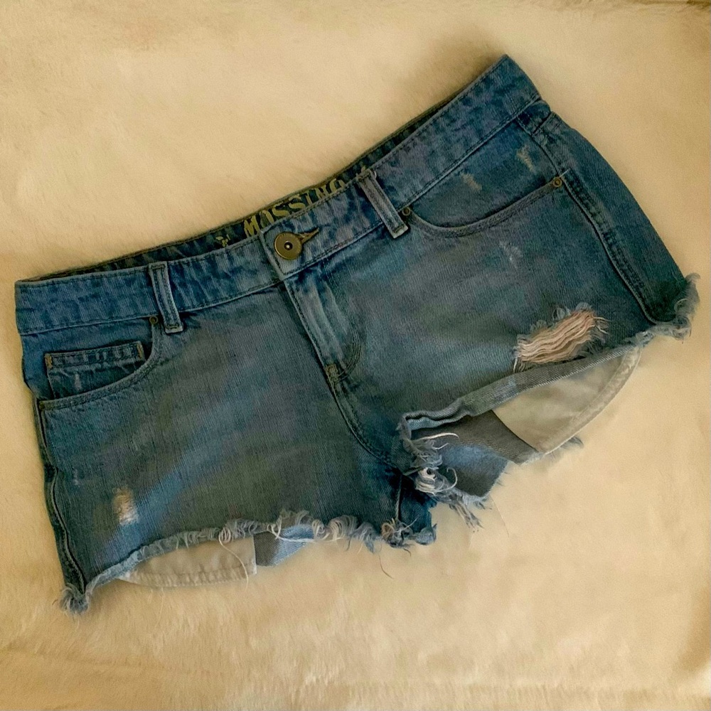 Mossimo Distressed Short Shorts